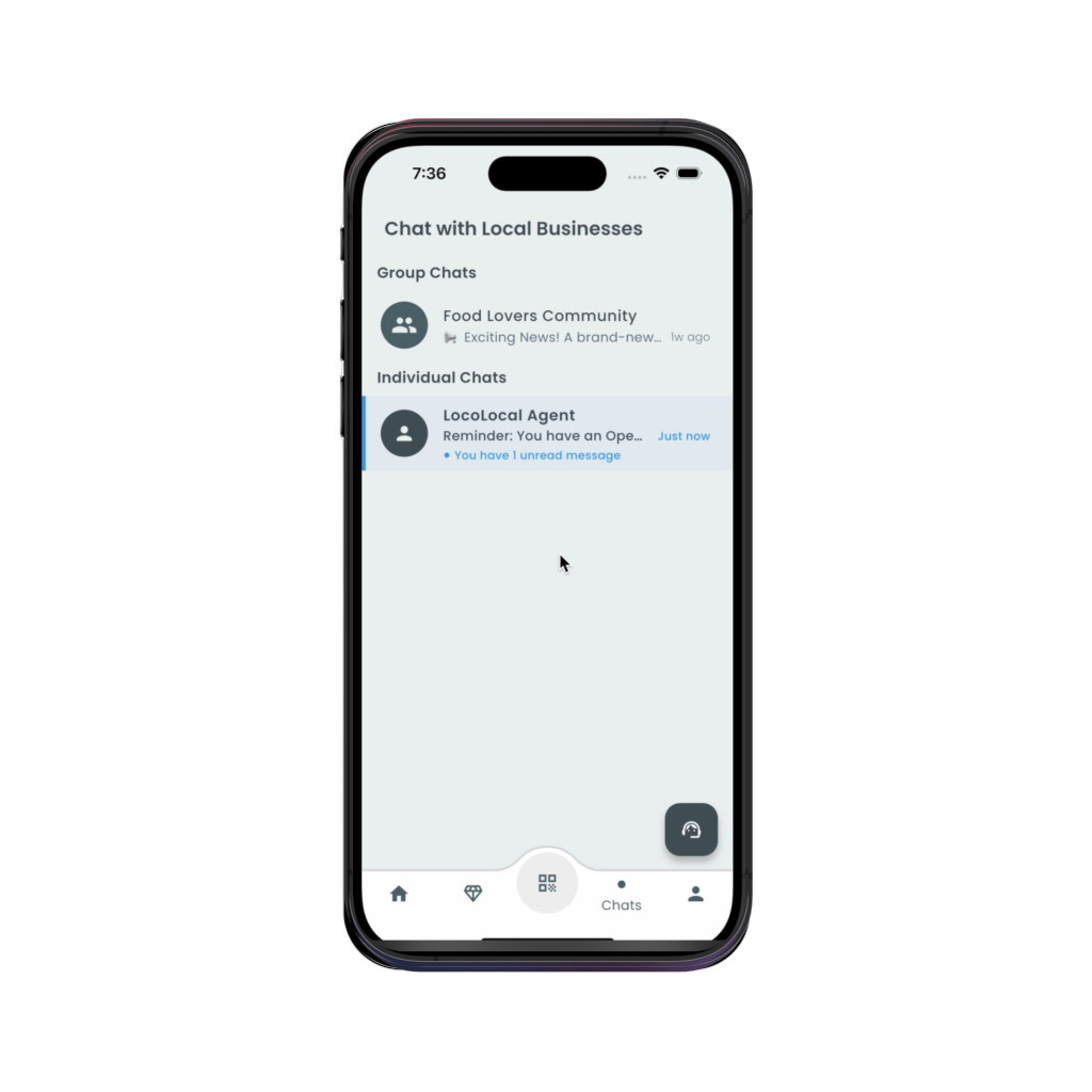 LocoLocal Direct Messaging